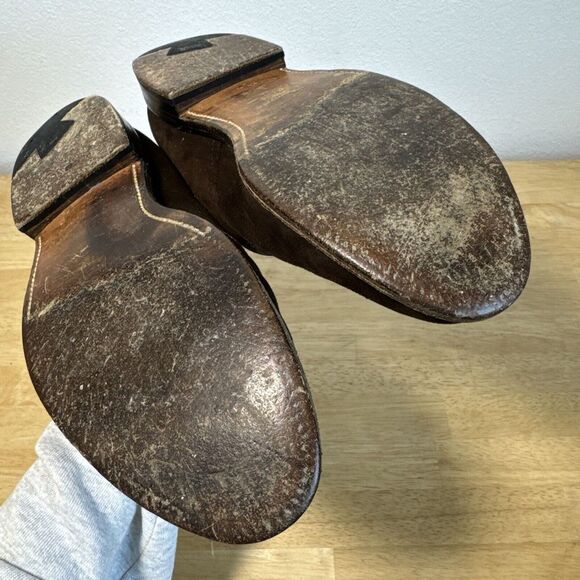 Alden 953 Plain Toe Monk Strap Shoes Men's 8.5 Mocha Brown Suede Leather - Picture 15 of 16